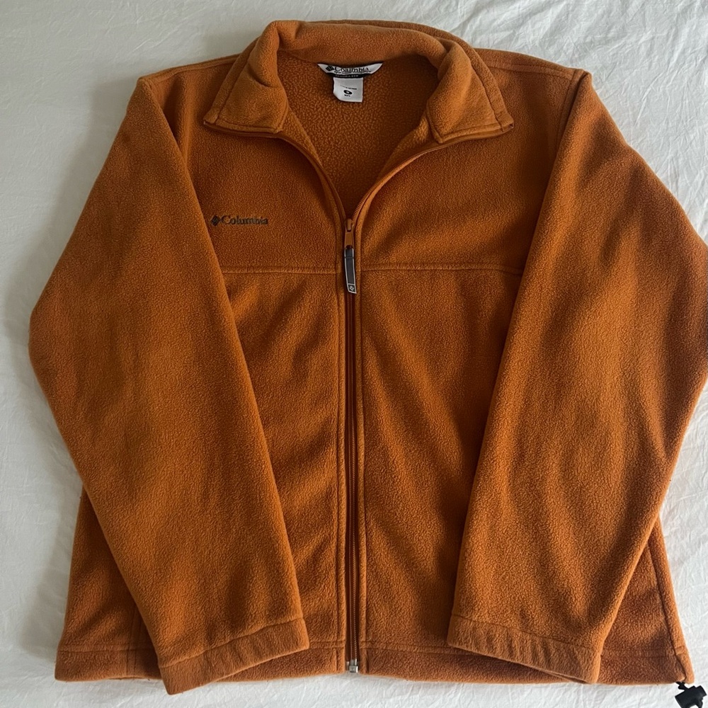 Columbia Fleece Zip-Up Jacket Orange